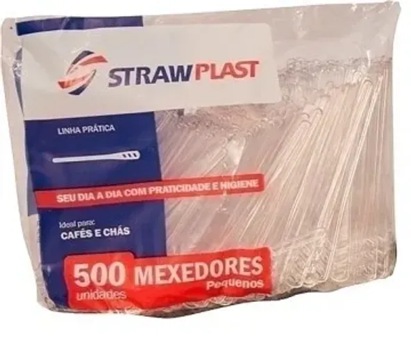 MEXEDOR  DESCARTÁVEL para bebidas - café, chá, chocolate  8 CM C/500 - 