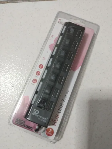 Hub USB 7 Portas Ketchup KT-US08