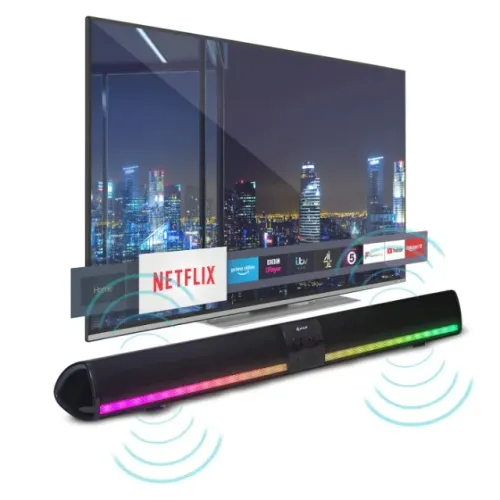 Soundbar Portátil Caixa de Som Bluetooth RGB Knup RO831
