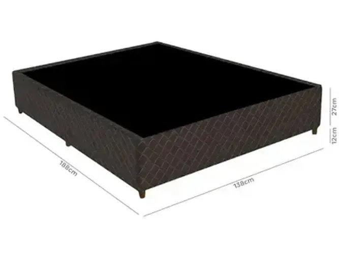Cama Base Box na cor Marrom