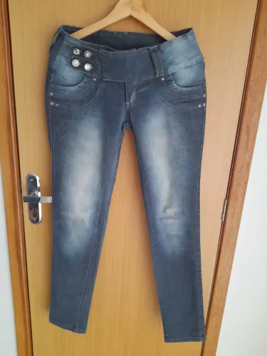 Calça Jeans Skinny Azul