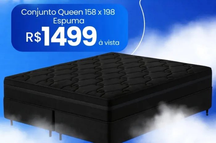 Box queen colchão em espuma