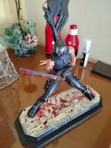 "Estátua Ryu Hayabusa Resina
