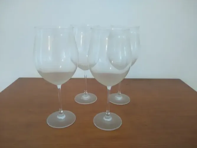 4 Taças de Vinho de Cristal Grandes (750 mL)