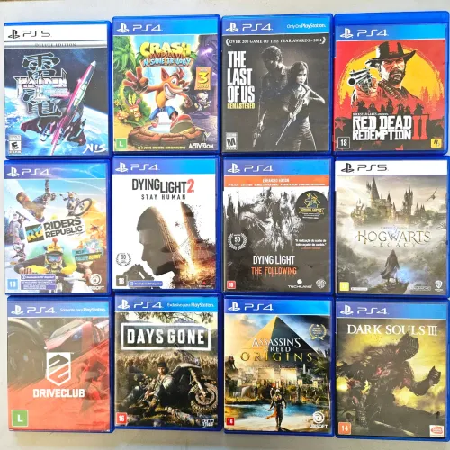 Jogos ps4 ps5 hogwarts legacy Dying light Resident evil 