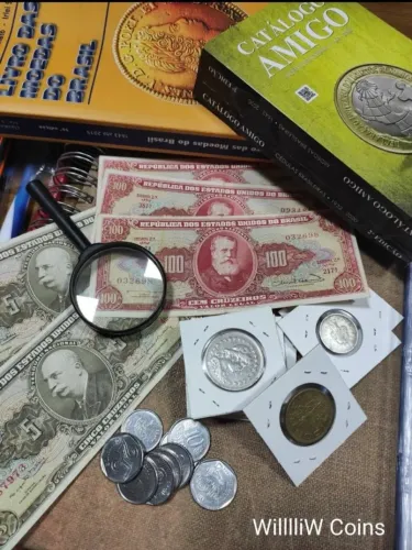 Coleção de Cédulas e Moedas Brasileiras