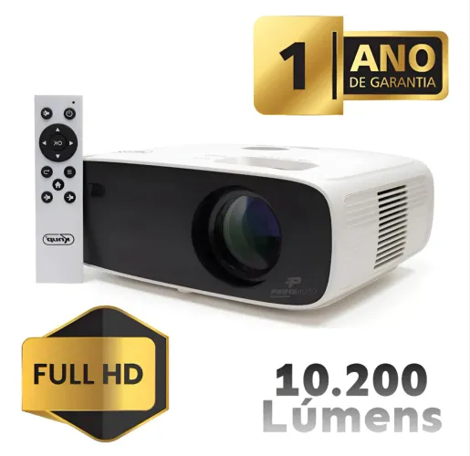 Projetor Smart Screen Multi Pj006 10200 Lumens Full Hd Hdmi Branco
