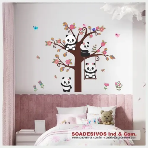 ADESIVO INFANTIL GALHAS E ÁRVORES