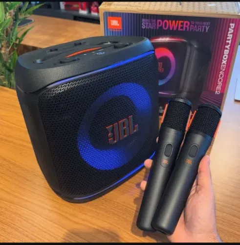 Jbl PARTY BOX Encore 2 com 2 Microfone 