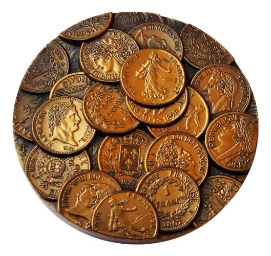 A72= Antiga Medalha Monnaie De Paris 1995 72mm 245g