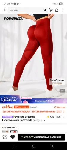 Calça Fitnes Shein