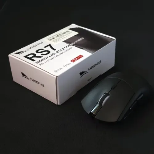 Mouse Gamer Smailwolf RS7 Preto - Sensor PAW3311 (Novo, na Caixa)