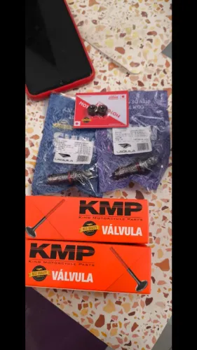 Válvulas admissão e escape + retentores