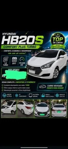Hyundai HB20S Comfort Plus 1.0 TB Flex 12V Mec. 2017