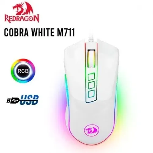 mouse Redragon Cobra branco