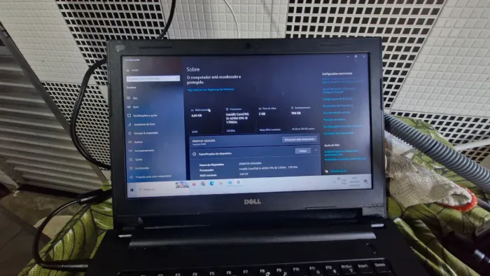 Notebook Dell I5 4 gigas com windows e office