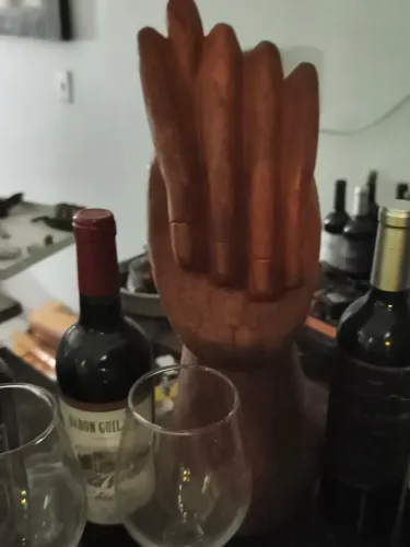 Estátua madeira 
