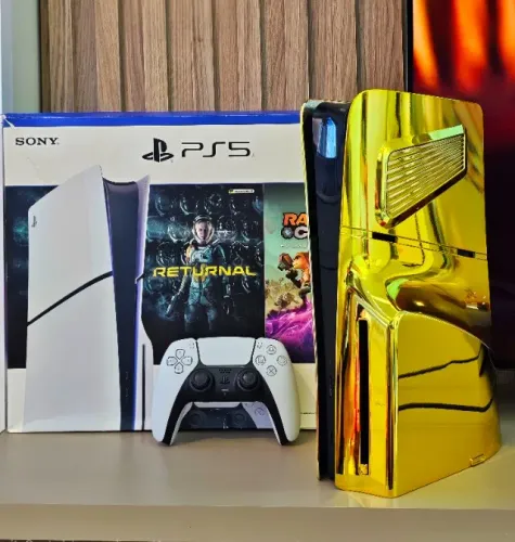 Playstation 5 Exclusivo Dourado! Completo!