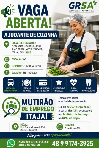Auxiliar de cozinha