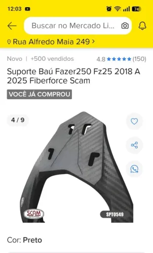 Peças para Yamaha FZ25