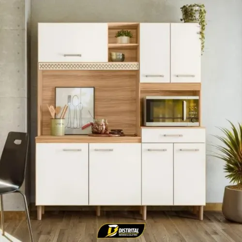 Armário de Cozinha Yara 7 Portas 1 Gaveta Novo