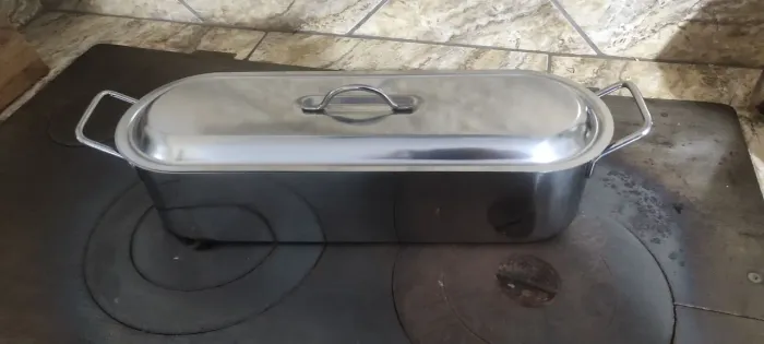 Forma de inox p/ peixe inteiro