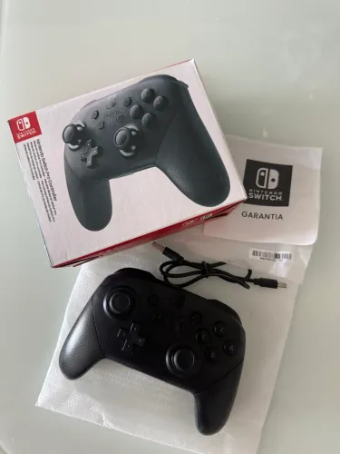 Nintendo Pro Controller Original - Completo na Caixa