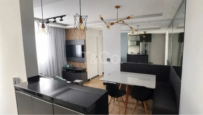 Apartamento 2 Quartos Em Paulínia, Último Andar e 2 Vagas