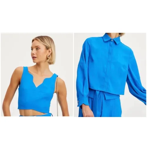 Conjunto A Collection Renner, camisa e cropped