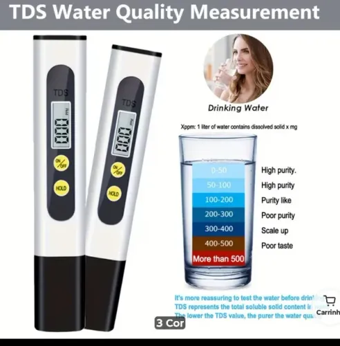 Caneta Portátil de Teste TDS para Água - Uso Doméstico - Leia o Anuncio
