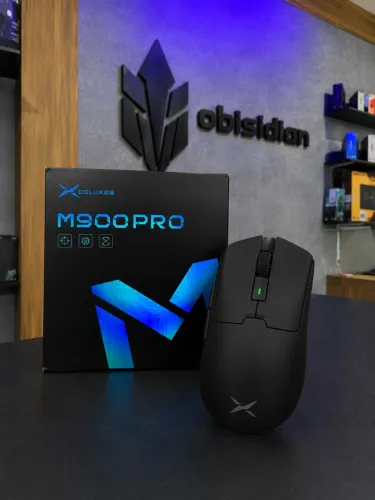 MOUSE GAMER PRETO DELUX M900 PRO NOVO.