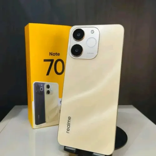 Vendo Realme Note 70 de 256 gb dourado aprova de água novo