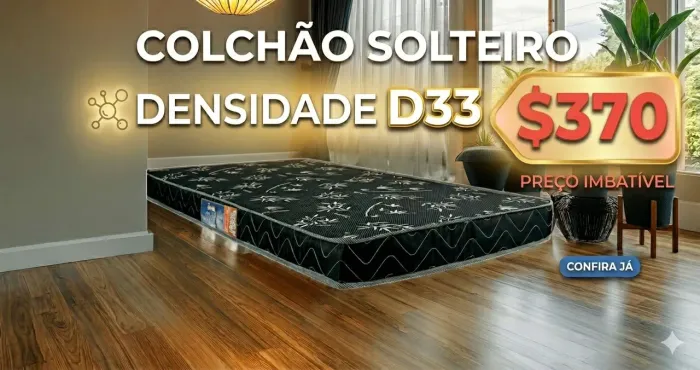 Colchão D33 solteiro novo
