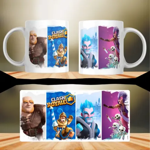 Caneca Clash Royale Personagens Jogo Gamer