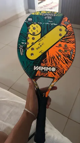 raquete de beach tênis com bolsa original
