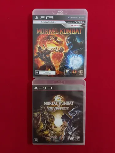 Mortal kombat + Mortal kombat Vs DC - 90,00 os dois juntos (lote)
