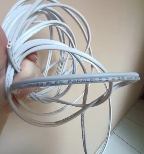 Fio Paralelo 2x2,5mm Fio pra Instalação de Câmeras de Segurança Fio Instalações Elétricas