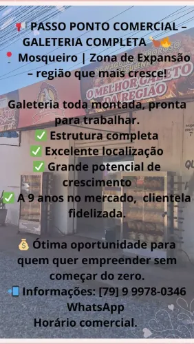 Passo Ponto Comercial - Galeteria Consolidada
