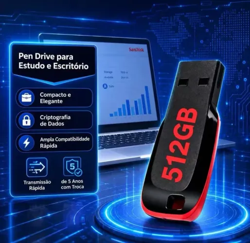 Pendrive sandisk 512 ( novo )