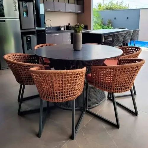 Conjunto minas para área externa varanda gourmet