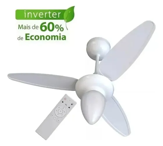 Ventilador de teto com controle remoto