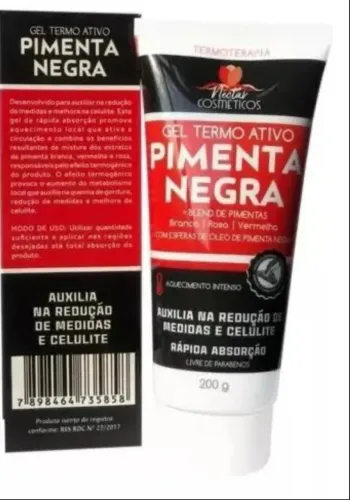Gel Termo Ativo Pimenta Negra anticelulite