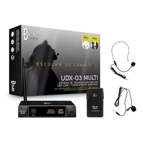 Microfone headset udx03 completo