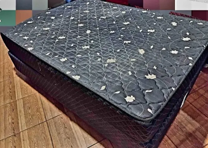Cama box casal tamanho normal com d espuma 