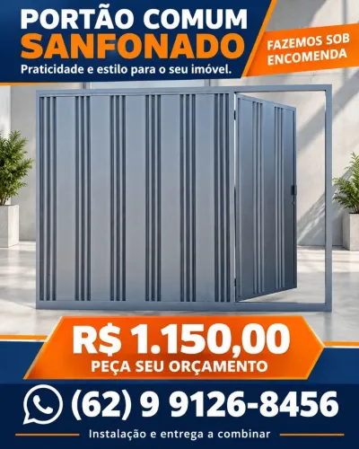 Portão Novo com social R$1.150,00