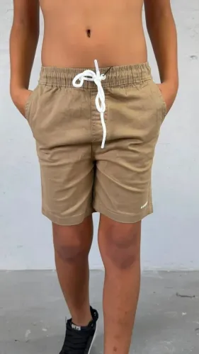 Short infantil - Brim Com Elastano - Lucky Company