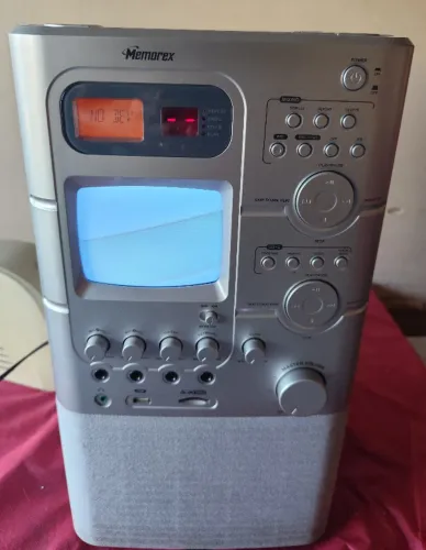 Memorex Modelo MKS8591 A Máquina de Cantar Karaokê CD/SD/USB 5.5" monitor AC-120v