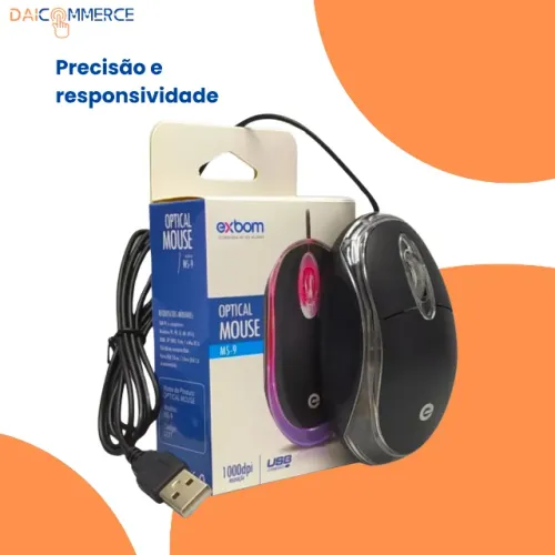 kit com 50 Mouse com Fio para computador Notebook Atacado para empresas lojas revenda