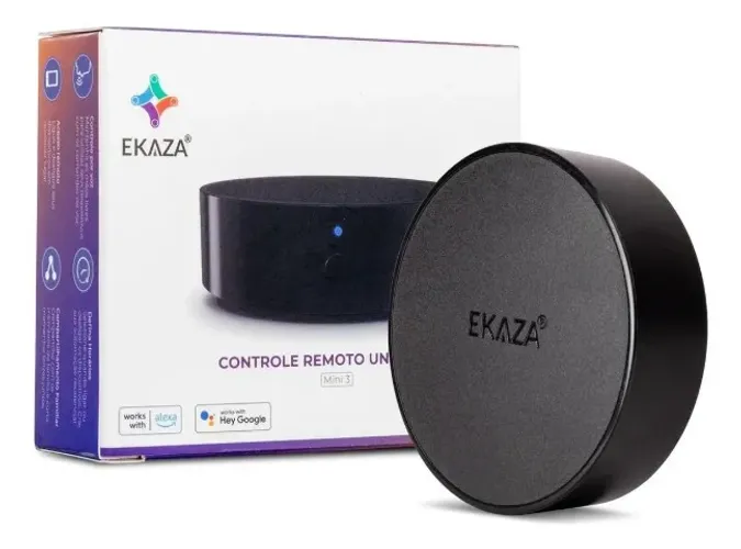 Controle Remoto Inteligente WiFi Mini 3 Ekaza Universal Infravermelho Tuya Smart Life Alex