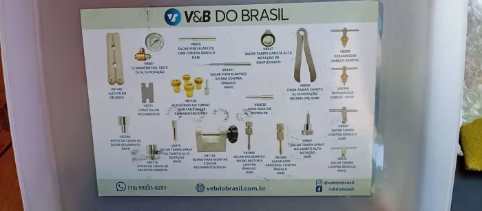 Chaves pra manutenção de equipamentos odontológico